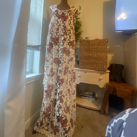 Free People Dresses & Skirts - Free People Lilly Lace Maxi Dress Size S